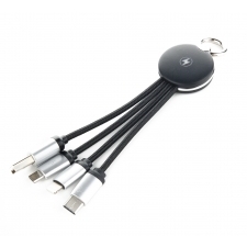 3in1 cable with enlighted logo for engraving, RXD-368